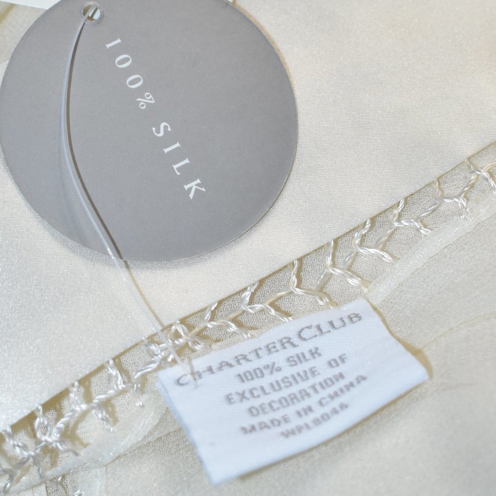 Charter Club Women's 100% Silk Scraf NWT - Picture 8 of 10
